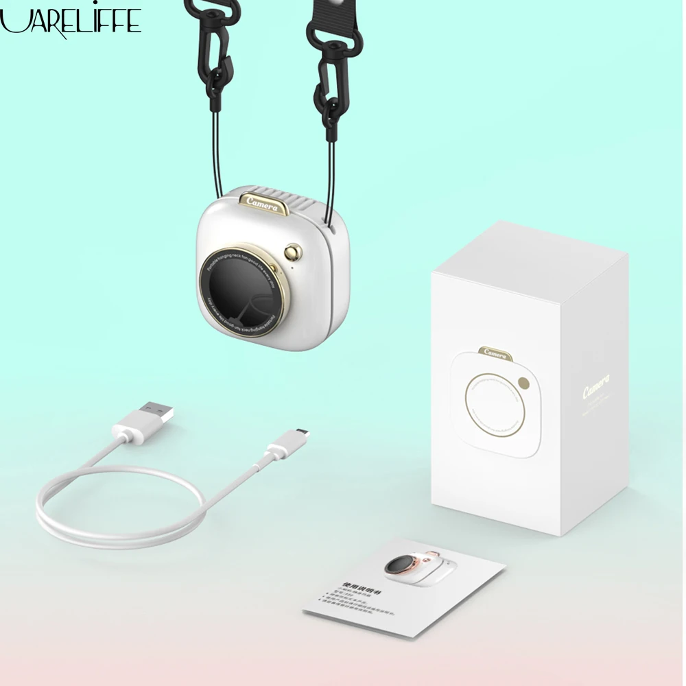 Подвесной вентилятор UARELIFFE на шею карманный охлаждающий мини для камеры