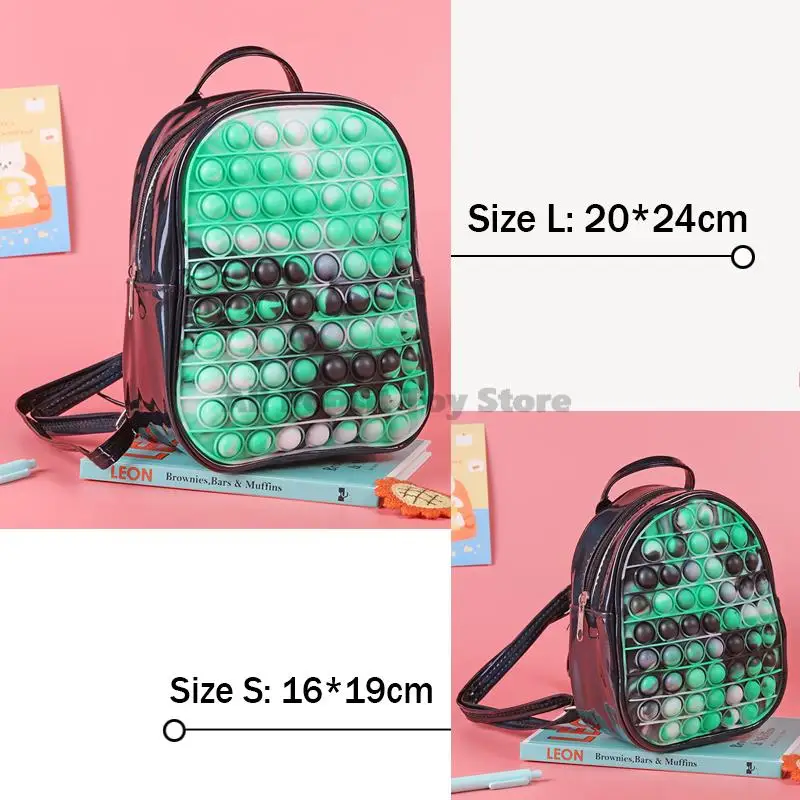 Разноцветный рюкзак силиконовые игрушки-антистресс с эффектом пузырьков