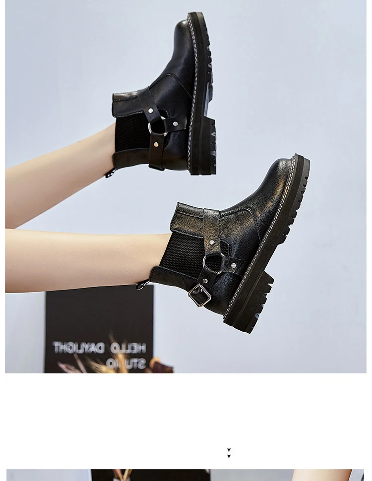 Женская обувь; botas mujer; сезон осень; коллекция года; женские Ботинки martin; модные брендовые женские ботильоны из натуральной кожи с перекрестной шнуровкой; Цвет Черный