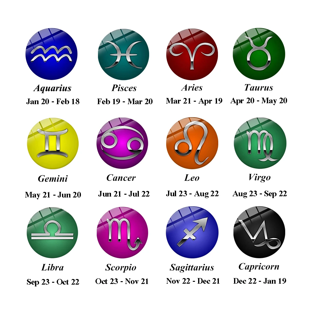 Серьги-гвоздики SONGDA со знаками Зодиака 12 созвездий гороскоп астрология Лев весы