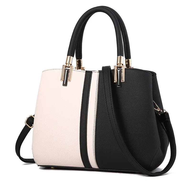 

Brand Bag Female Color Matching Handbag Zipper Medium Handbag Hotsale Ladies Party Wallet New Shoulder Messenger Messenger Bag