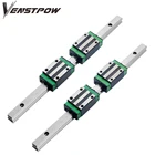 Квадратная направляющая с ЧПУ, линейная направляющая 2 шт. HGR20, линейная направляющая + 4 шт. HGH20CA HGW20CC Flang, скользящий блок для гравировки фрезерного станка с ЧПУ