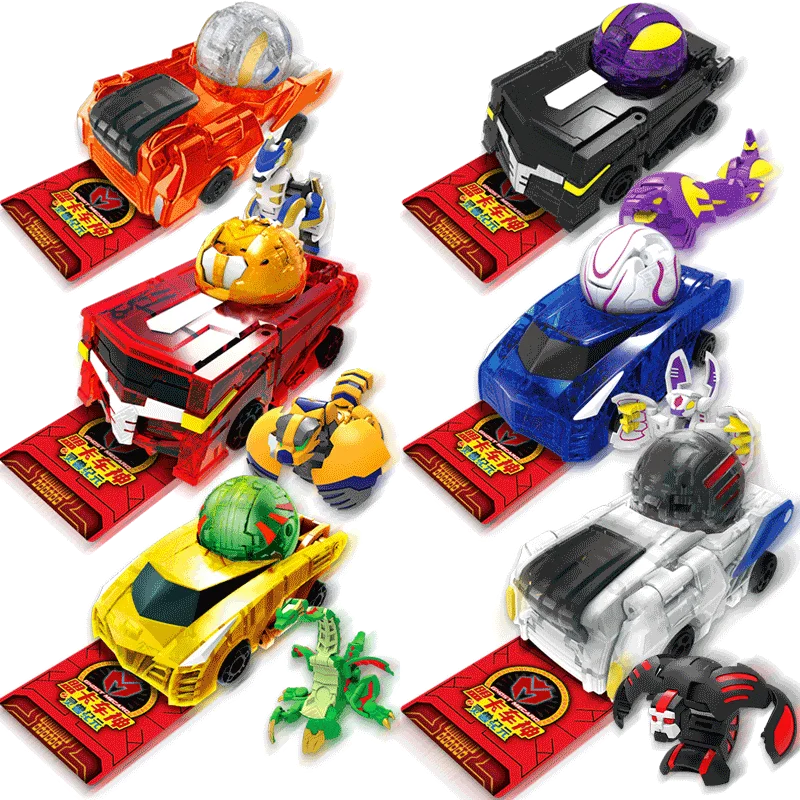 MONKART деформация Монстр Робот яйца поворотный автомобиль макас бакубол Bakucar