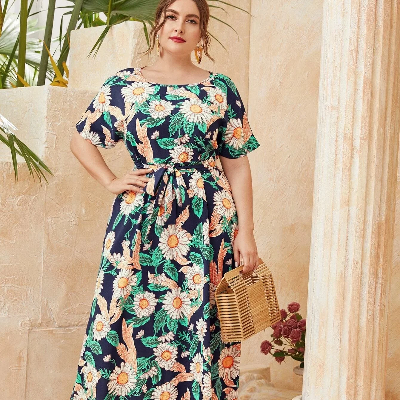 

Новинка 2021, мусульманское платье Ближнего Востока, Дубай, исламский Турция, большой принт, мусульманская шифоновая юбка, арабский принт, тем...