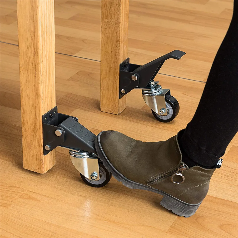 

Drillpro 1pc Upgrade Premium Quality Heavy Duty Workbench Caster Kit 400lbs Woodworking Table Wheel Set