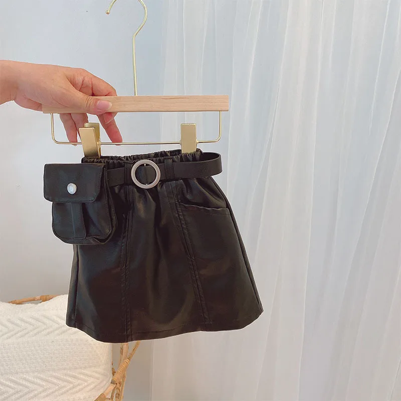 Кожаная обложка розового цвета Юбки для маленьких девочек маленькая сумка с