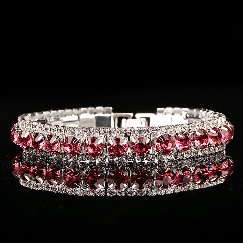 

DIWENFU Genuine 925 Sterling Silver Ruby Wrap Bracelets for Women Ruby Topaz Gemstone Pulseira Feminina Party Silver 925 Jewelry