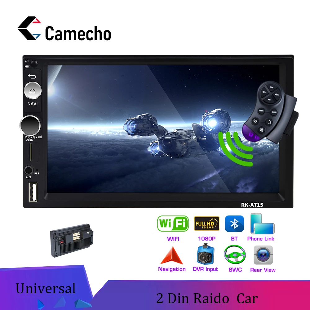 Автомобильный мультимедийный плеер Camecho Andriod 8 1 7 дюймов 2Din MP5 сенсорный экран