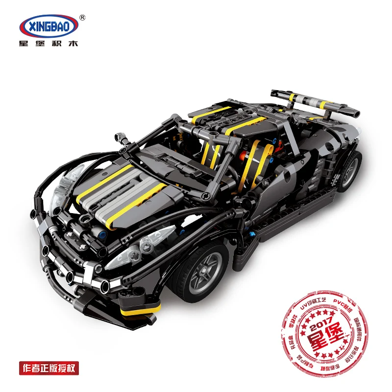 XingBao 07002 MOC серии балисонг Малый супер будущий автомобиль модель комплект