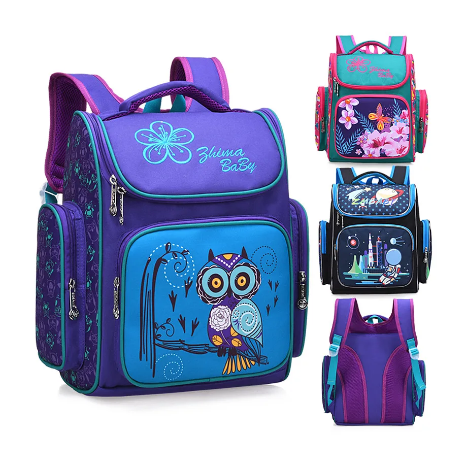

school backpack for girls primary school bags for kids 6-12 years old student orthepedic backpack bookbag cute animal schoolbag