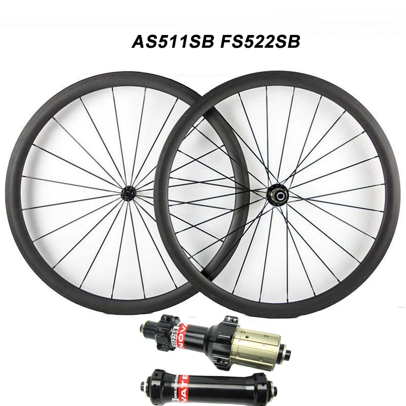 2018 Carbon Fiber Bicycle Wheelset AS511SB FS522SB Hub 23/25 Width 38mm 50mm 60mm 88mm Depth Clincher Tubular Road Bike Wheels | Спорт и