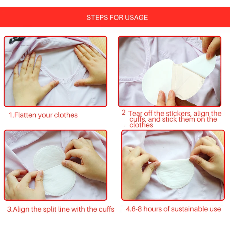 20/30/50Pcs Armpits Sweat Pads for Underarm Gasket from Absorbing Linings Disposable Anti Stickers | Красота и здоровье