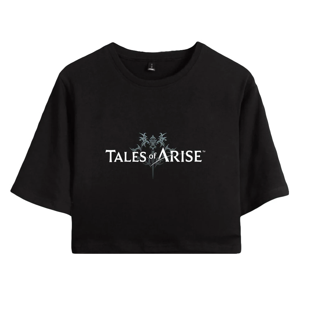 

Game Tales of Arise NEW Short-sleeved Crop Tops Summer Round Collar Highstreet 100% Cotton Short T-shirt