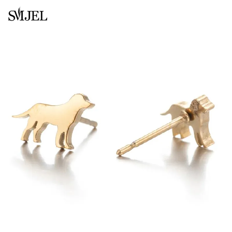 Серьги-гвоздики женские из нержавеющей стали с изображением животных | Украшения