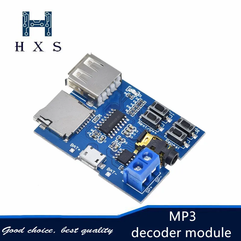 Mp3 формат декодер модуль усилителя декодирование аудио MP3 плеер BSG TF карта U