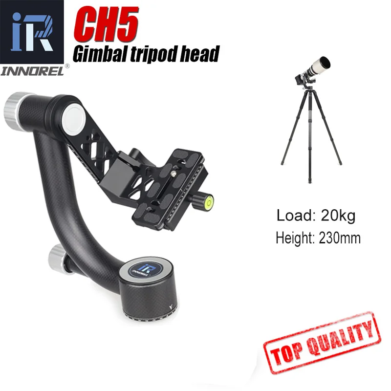 Монопод из углеродного волокна INNOREL CH5 профессиональная головка штатива для