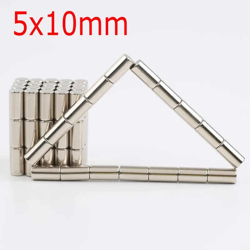 

10/20/50/100 Pcs 5x10 Round NdFeB Neodymium Magnet N35 Super Powerful Small imanes Permanent Magnetic Disc