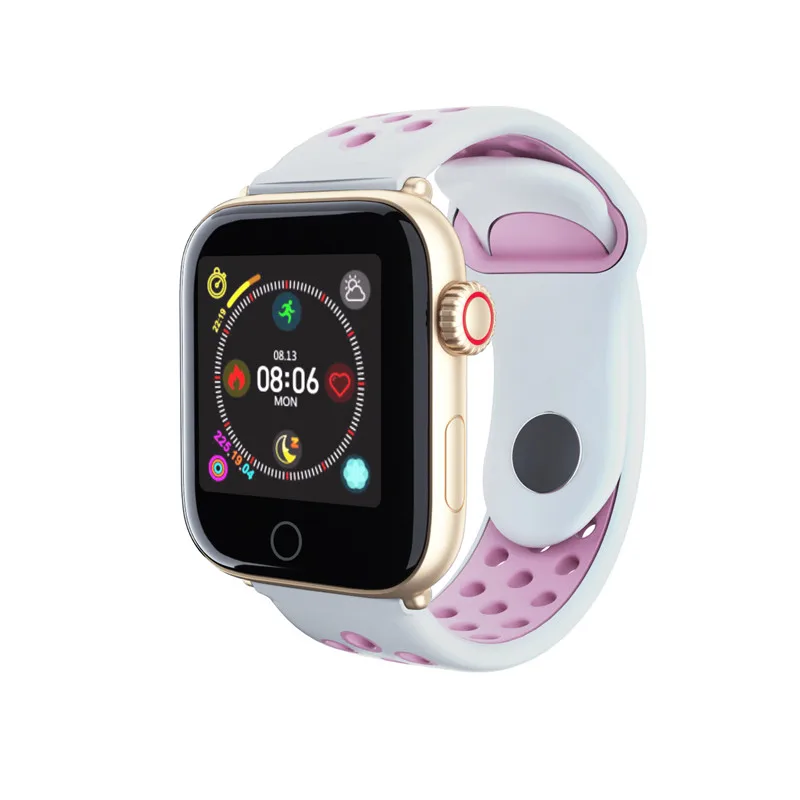 Z7 SmartWatch водонепроницаемые пульсометр монитор кровяного давления педометр Смарт часы наручные для Apple Android IOS телефон часы - Цвет: Gold white pink