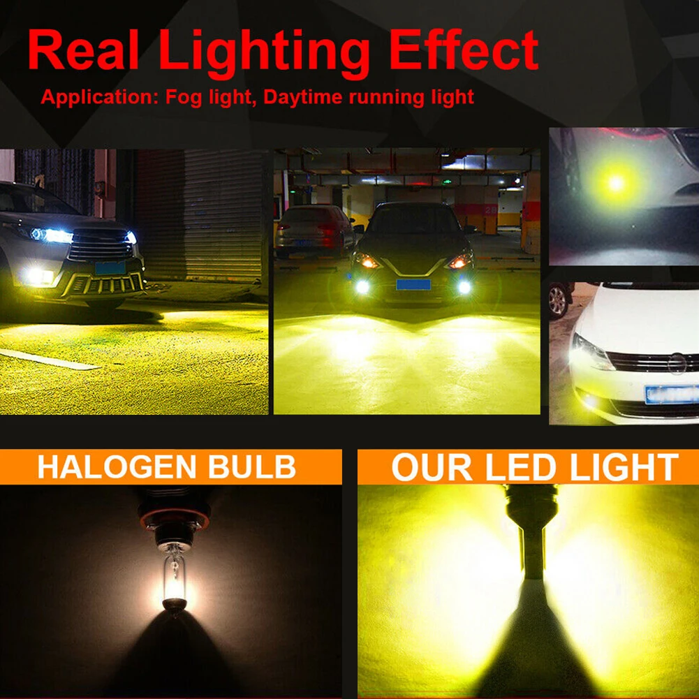 H11 H8 H9 светодиодные противотуманные светильник Conversion Kit Премиум 3000K желтый 350 Вт DRL