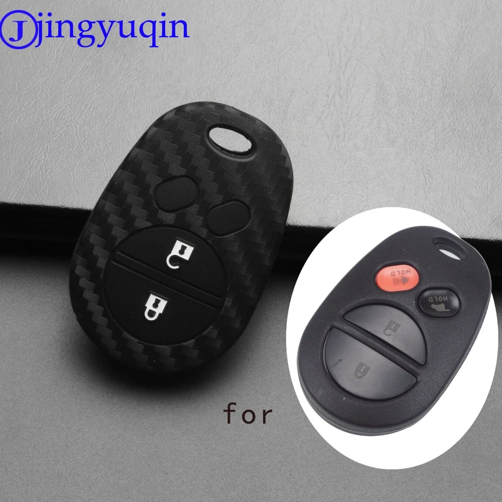 Jingyuqin для Toyota Sienna/Tundra/Sequoia держатель дистанционного ключа автомобиля чехол из