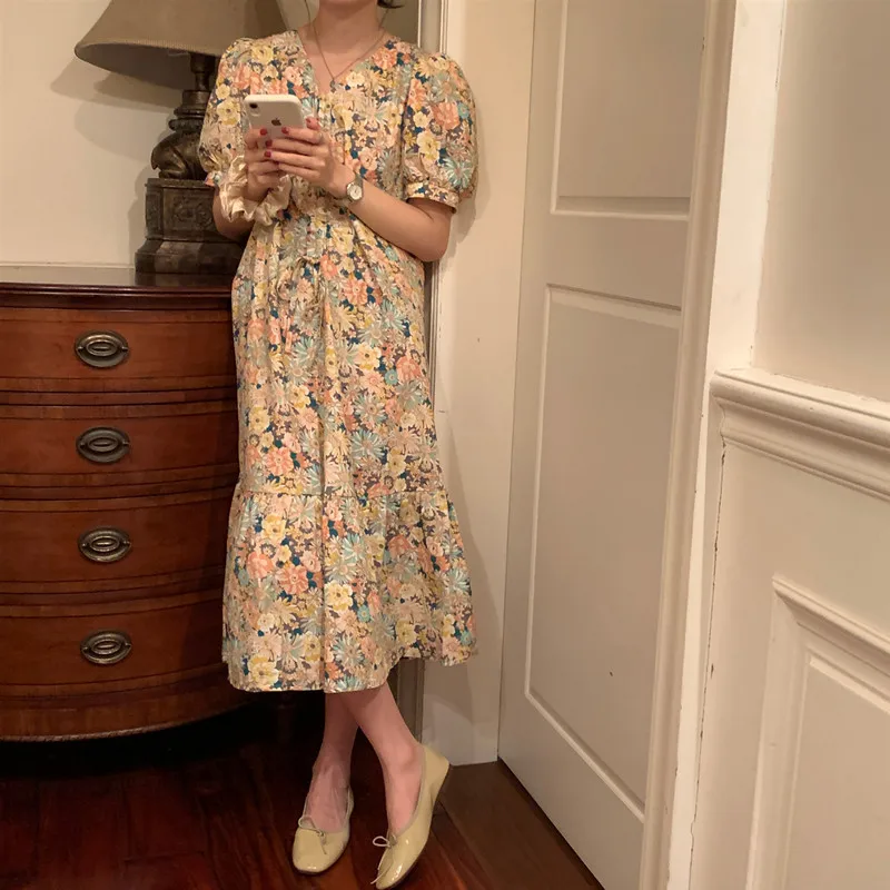 Женское Хлопковое платье трапеция Hzirip элегантное нежное ТРАПЕЦИЕВИДНОЕ ПЛАТЬЕ С