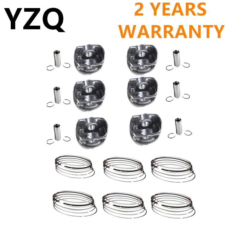 

03H107065N 03H198151 Engine System Piston+Piston Ring Set For VW Volkswagen CC Touareg Passat Audi Q7 V6 3.6L BLV 03H107065C