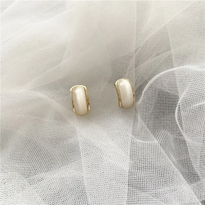 Мода для темпераментных геометрический белый прозрачный малой дуги женские