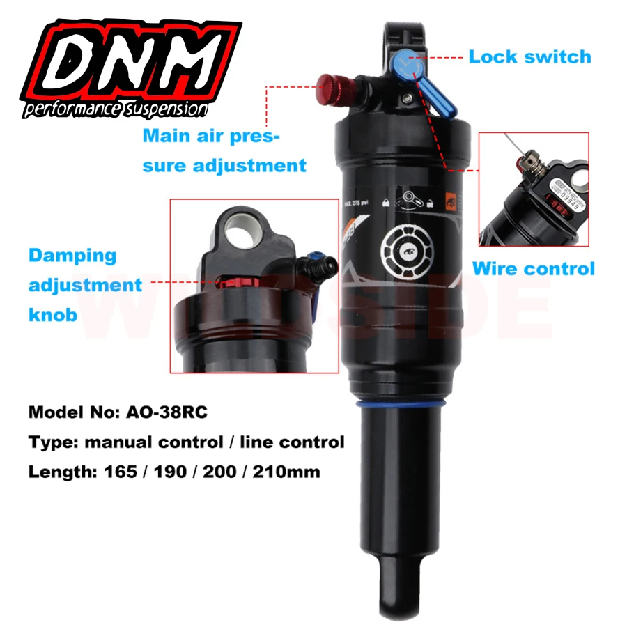 Задний амортизатор для горного велосипеда Wildside DNM велосипедная Подвеска mtb XC TRAIL