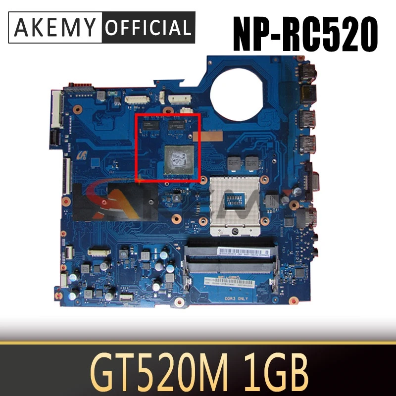 

AKEMY BA92-08079A BA92-08079B laptop motherboard For samsung NP-RC520 RC520 15 inch HM65 DDR3 GT520M 1GB Main board