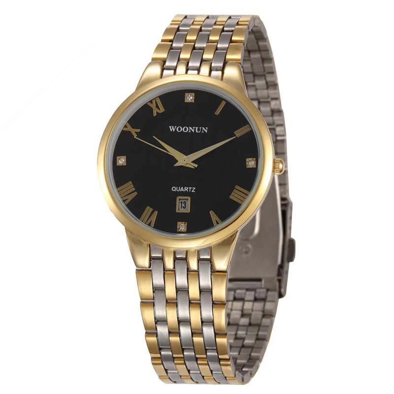 

2020 Mens Watches Stainless Steel Quartz Watches Top Brand Luxury Gold Watch Ultra Slim Watches Relogio Masculino Jam Tangan