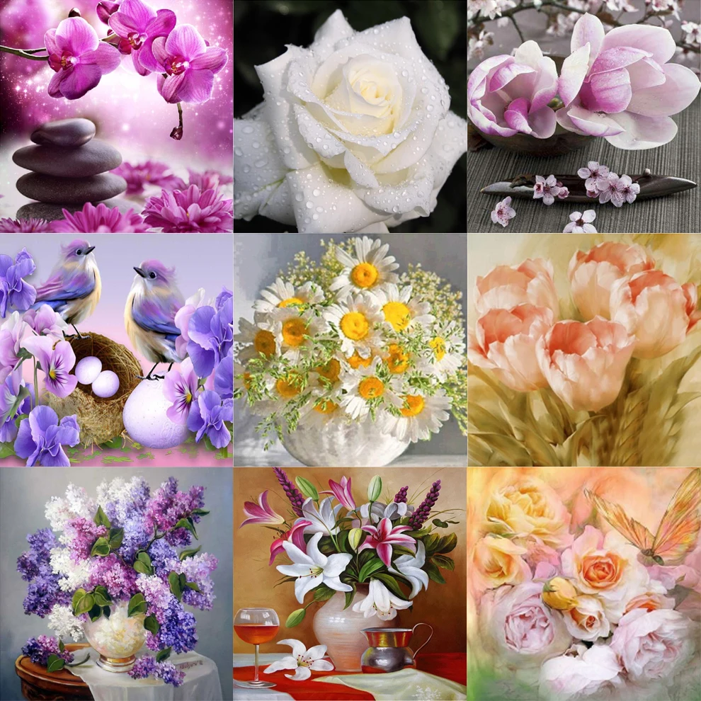 5d алмазная живопись сделай сам цветок вышивка крестик Декор для дома ручная