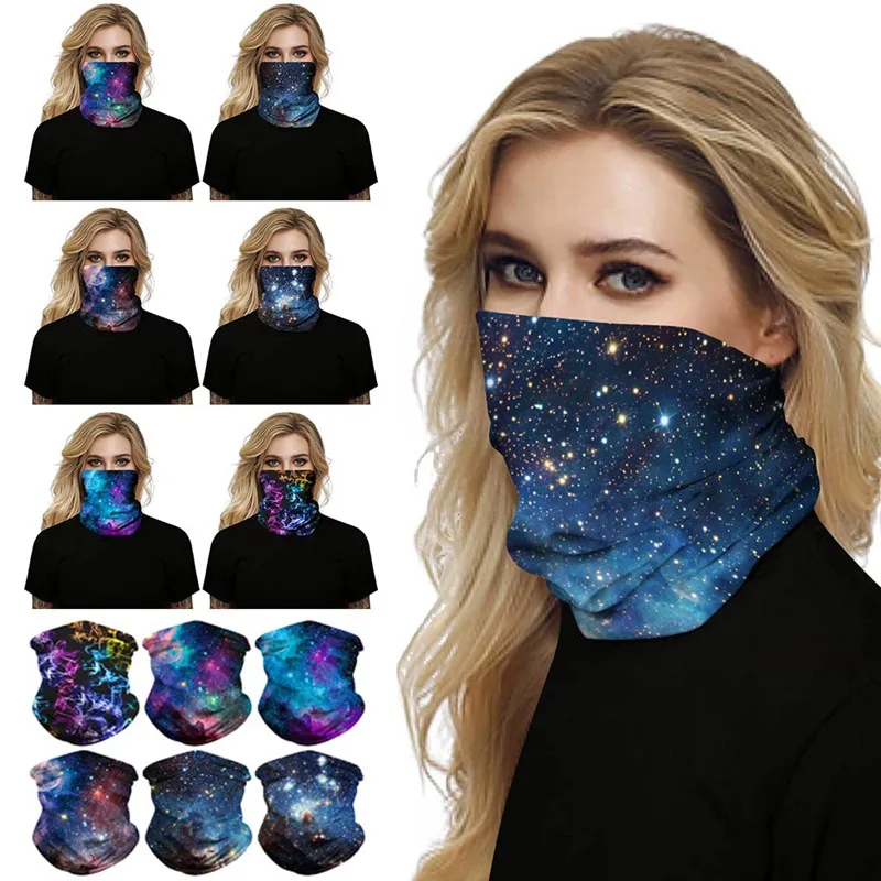 

Starry Sky Motorcycle Shield Face Mask Balaclava Uv Sun Protection Face Scarf Outdoor Sports Bandanas Motorbike Neck Gaiter