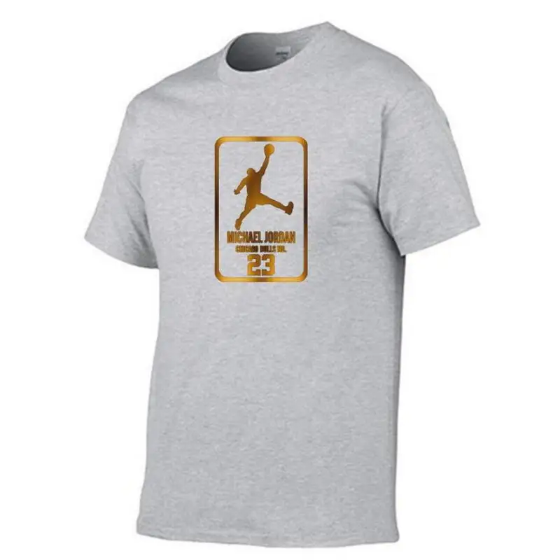 

100% de algodn para hombre, Camiseta con estampado Jordan 23, Camiseta holgada de alta calidad Jordan 23,corta de marca Hip Hop