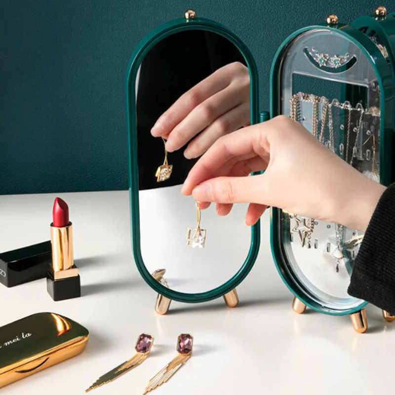 Портативный бокс для ювелирных украшений складной двухсторонний Органайзер