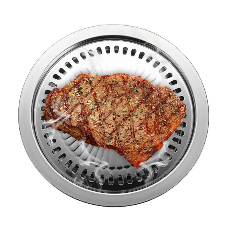 Бездымный гриль барбекю сковорода газовая Бытовая антипригарная плита