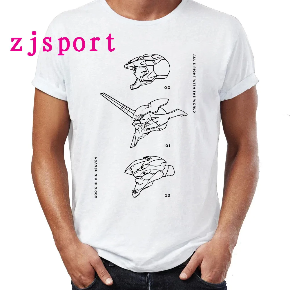 

Ayanami Rei Anime t shirt Evangelion Super Robot Tee EVA graphic Top Oversized clothes Female/Man T-shirt