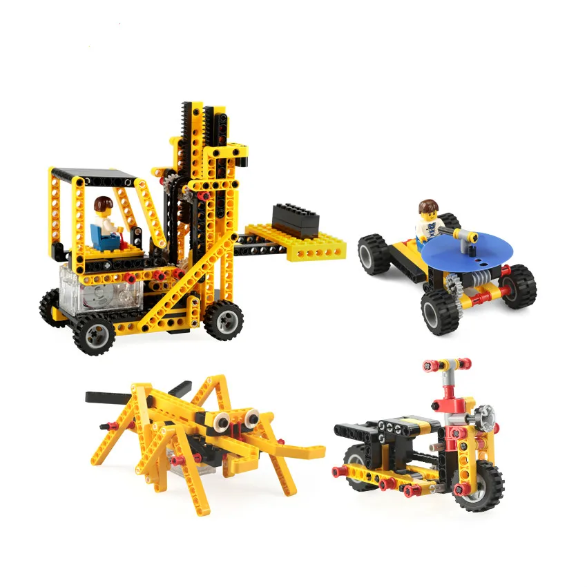 Ствол игрушка механические шестерни Technic строительные блоки 4 в 1 пульт