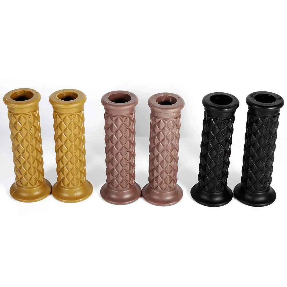 Универсальный 7/8 &quot22 мм мотоциклетные ручки ручка в стиле ретро резиновые грипса