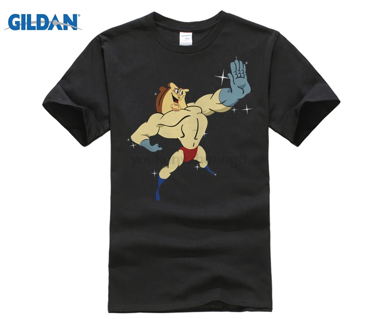 Горячие предложения забавная футболка Ren And Stimpy-Powdered Toastman Футболка мужская |