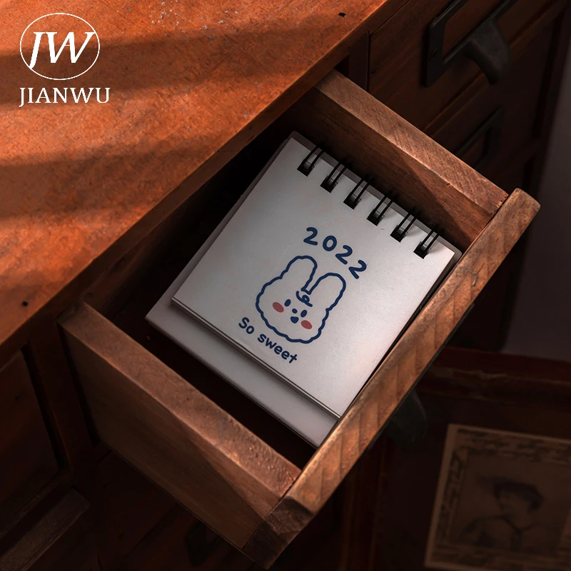 Портативный Настольный мини-календарь JIANWU милый с изображением животных на 365