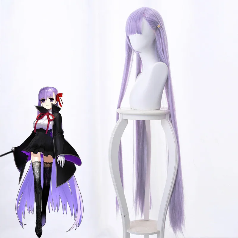 FGO Fate Grand Order Matou Sakura фиолетовый 120 см длинный прямой косплей термостойкие
