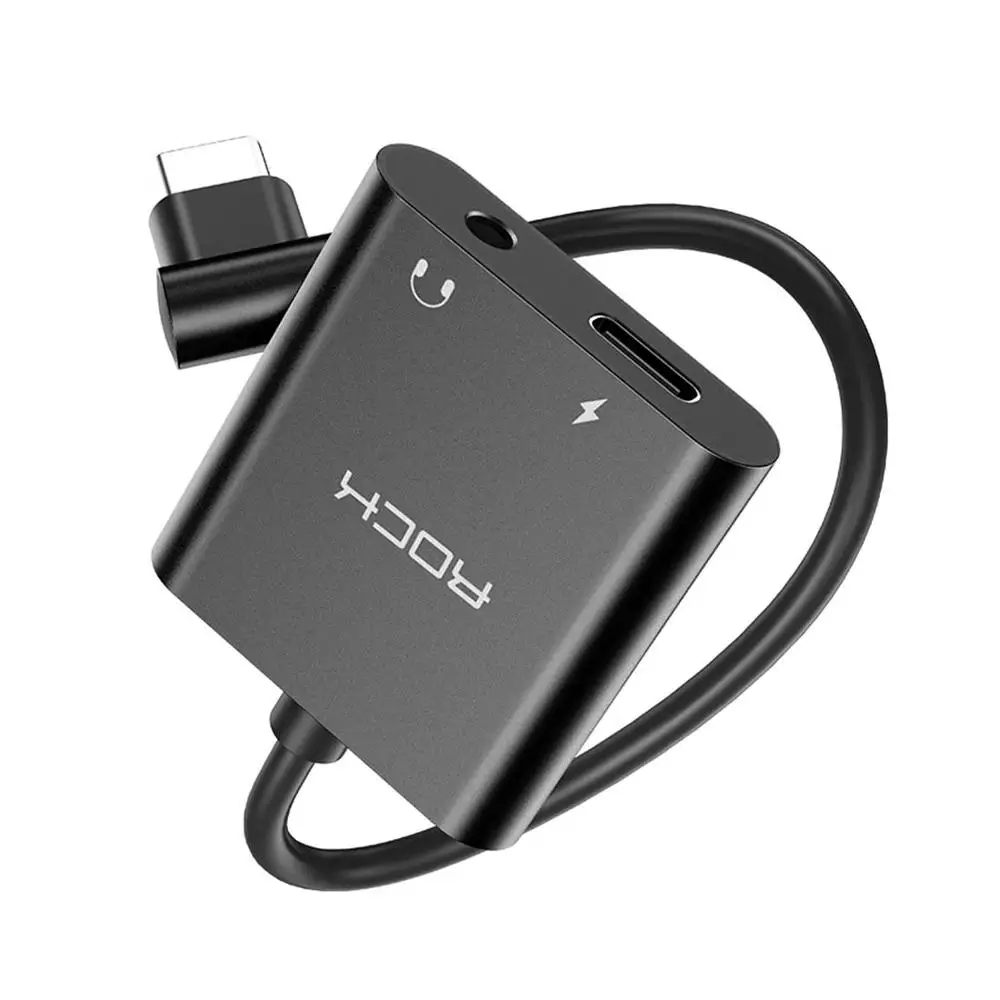 Кабель адаптер ROCK CA01 для быстрой зарядки USB Type C на 3 5 мм|Аксессуары наушников| |