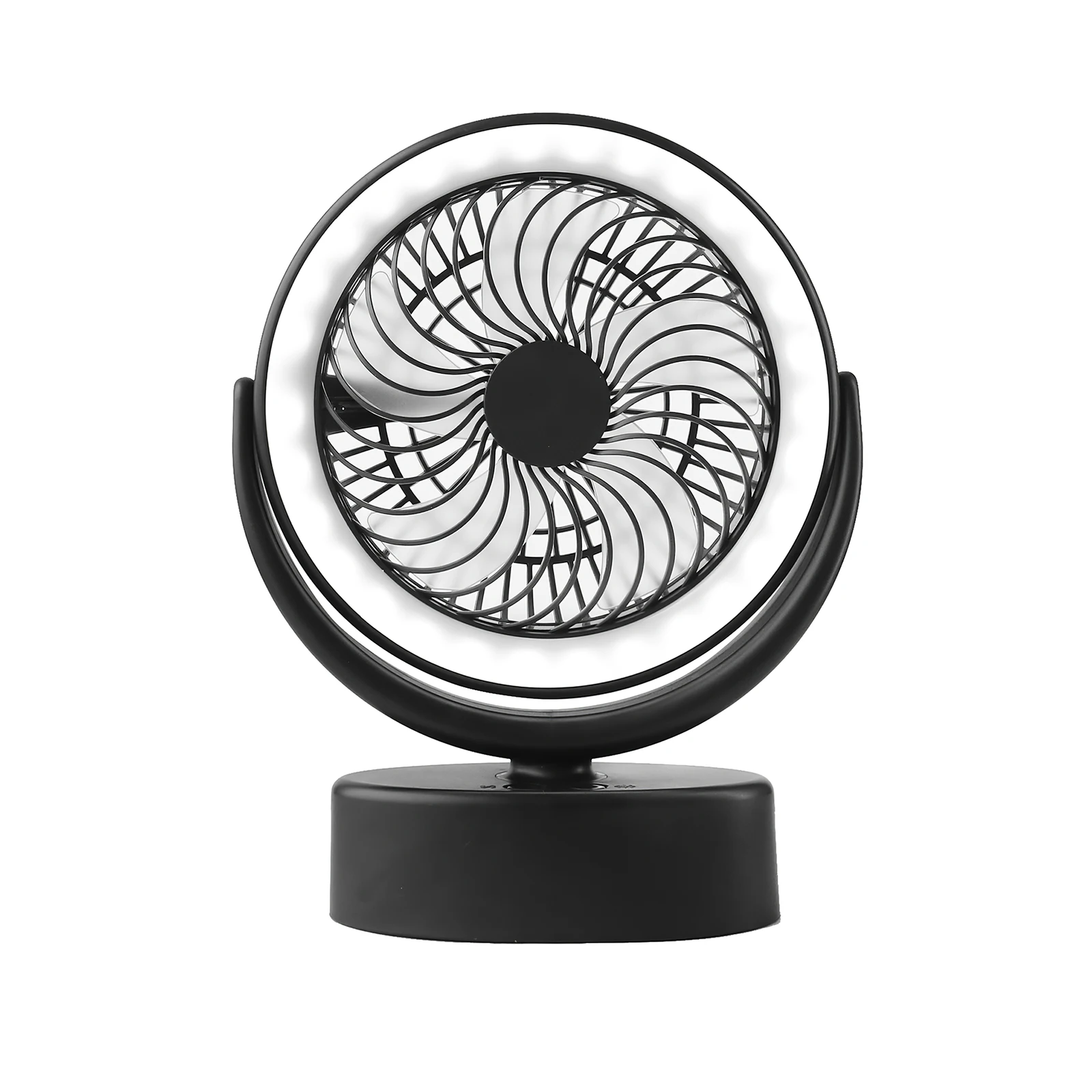 

LED Camping Fan Rechargeable Portable Camping Lantern Fan Adjustable Tent Fan Silent Hiking Fan with LED Lantern for Camping