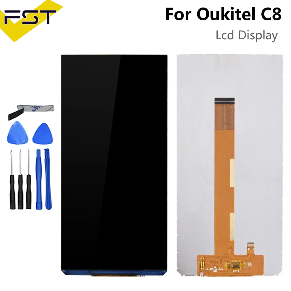 ЖК экран для Oukitel C8 100% тестирование ремонтные детали инструменты клей C8|Экраны