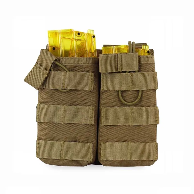 

Nylon Tactical Double Magazine Pouch Cartridge Bag Military Accessories Army Combat Airsoft Paintball Molle Vest Hunting Pouch