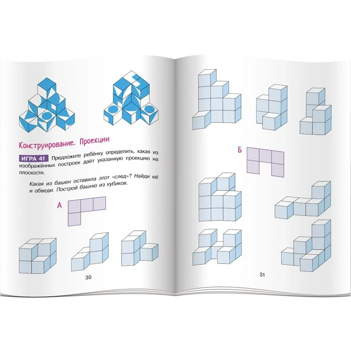 Развивающий набор Силуэты 50 игр для развития интеллекта | Игрушки и хобби