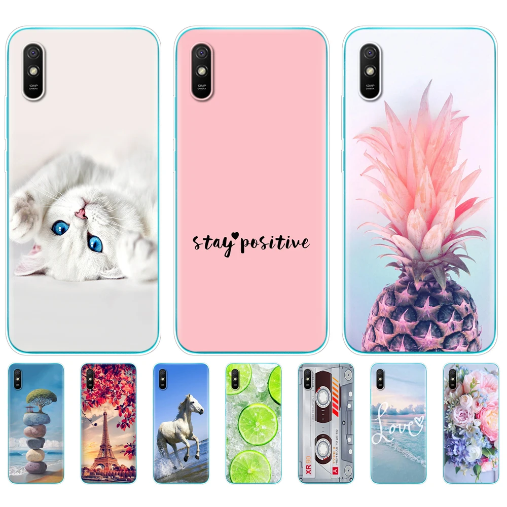 For xiaomi redmi 9A Case 6.53 inch Silicon Soft TPU Back Phone Case Cover For redmi 9A fundas etui bumper Full Protection coque