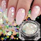 3D пайетки для дизайна ногтей TR680AB, 1 коробка, голографический блестящий для ногтей микс звезд, круглые хлопья в форме сердца, зеркало с русалкой