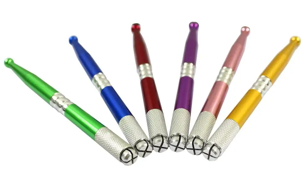 6pcs Microblading Pen Tatoo Eyebrow Permanent Makeup Hand Tools Holder Stainless Steel Handmade Manual Tattoo | Красота и здоровье