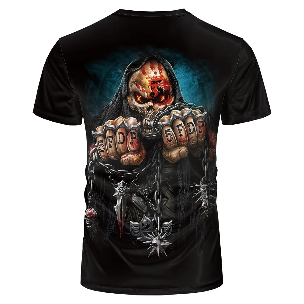 

2021 new skull 3D printed t-shirt men and women fashion casual hip-hop tshirt Street Style Pullover T-shirt breathable tees tops